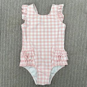 Tucker+Tate Pink Gingham Ruffle One Piece